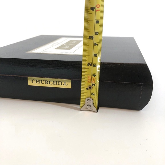 Rocky Patel Churchill Black Wooden Cigar Box - Picture 11 of 14